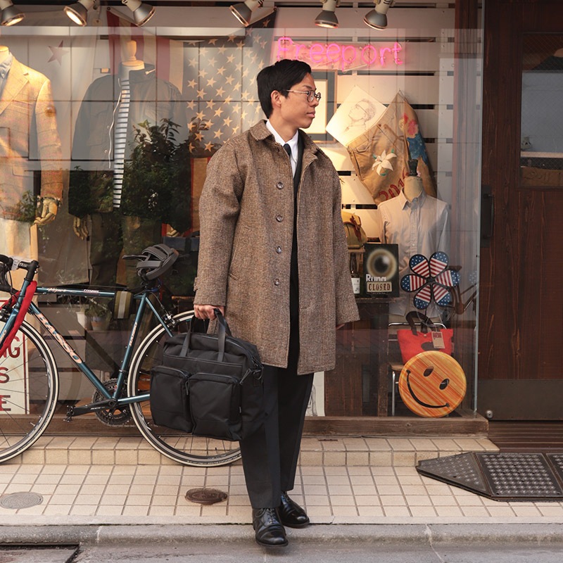 WORKERS/������� A Foggy Day Coat HarrisTweed