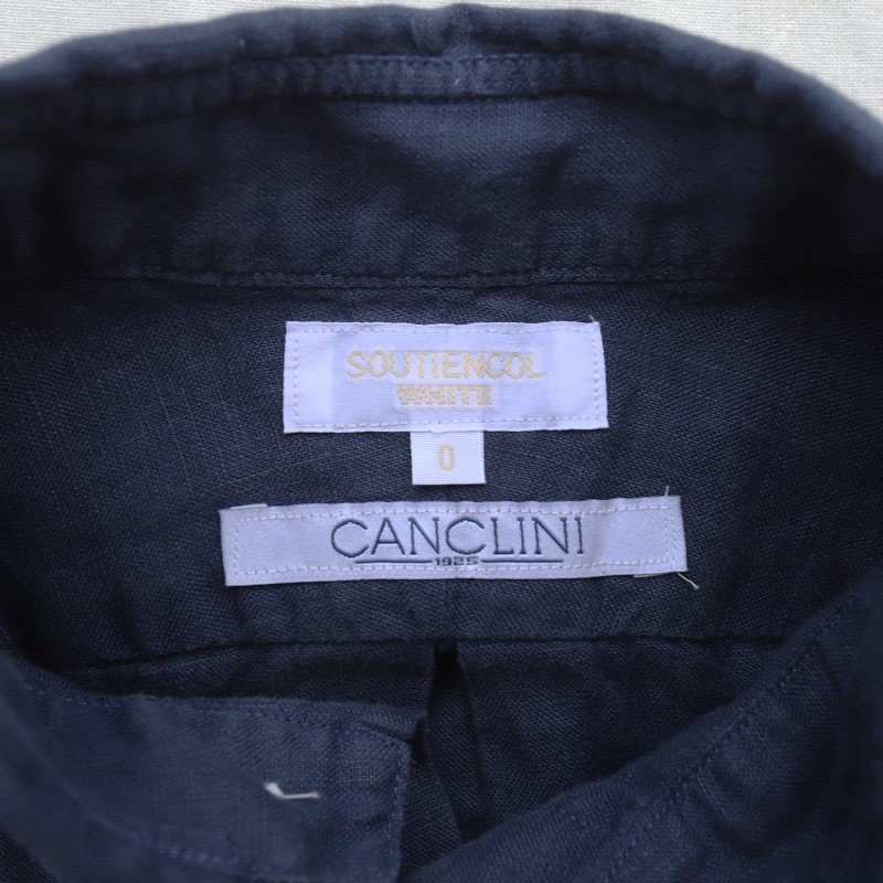 SOUTIENCOL ReMake Polo H Lady Navy CANCLINI LINEN ������/���ƥ����󥳥�  ��ᥤ���ݥ�  Ⱦµ ��ǥ�����