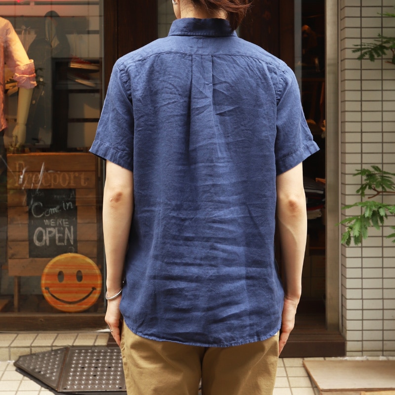 SOUTIENCOL ReMake Polo H Lady Navy CANCLINI LINEN ������/���ƥ����󥳥�  ��ᥤ���ݥ�  Ⱦµ ��ǥ�����