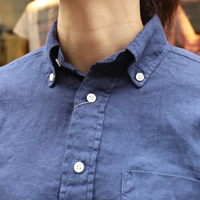 SOUTIENCOL ReMake Polo H Lady Navy CANCLINI LINEN ������/���ƥ����󥳥�  ��ᥤ���ݥ�  Ⱦµ ��ǥ�����