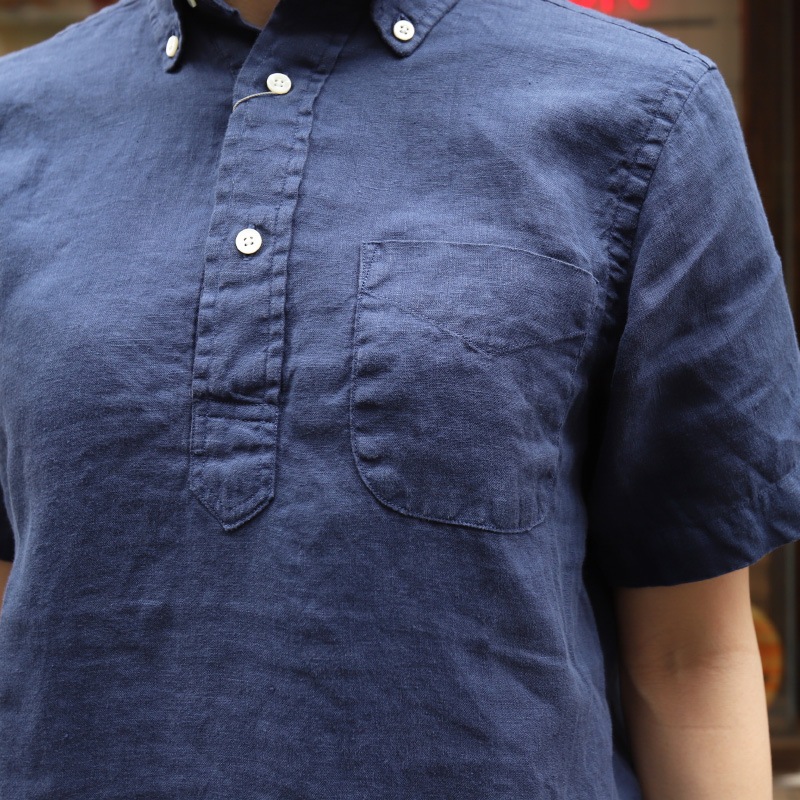 SOUTIENCOL ReMake Polo H Lady Navy CANCLINI LINEN ������/���ƥ����󥳥�  ��ᥤ���ݥ�  Ⱦµ ��ǥ�����