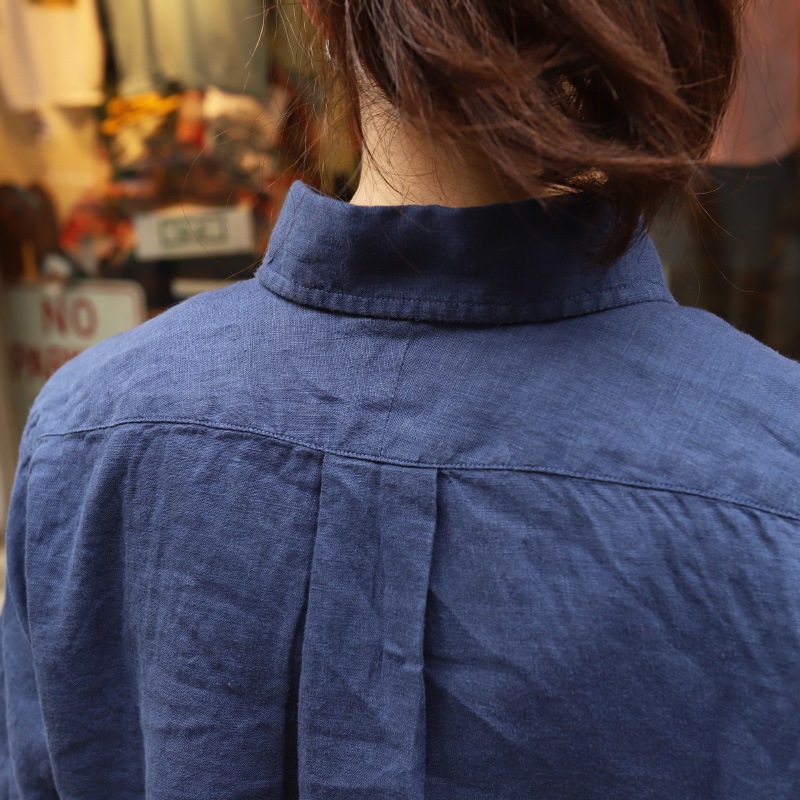 SOUTIENCOL ReMake Polo H Lady Navy CANCLINI LINEN ������/���ƥ����󥳥�  ��ᥤ���ݥ�  Ⱦµ ��ǥ�����