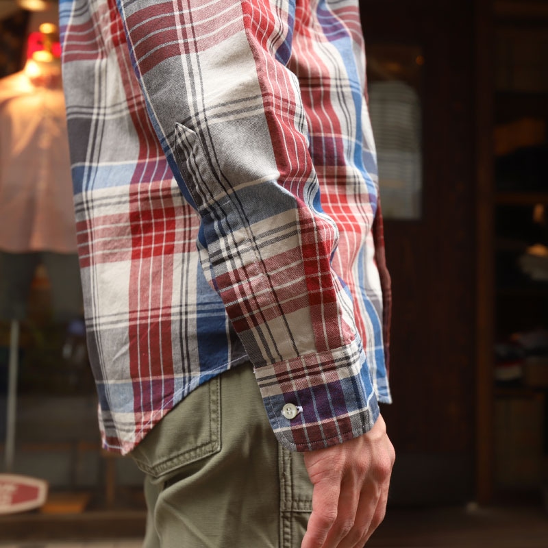 WORKERS Modified BD Shir BigPlaid/������� �ܥ�������󥷥��  �礭�ʳʻҼ�