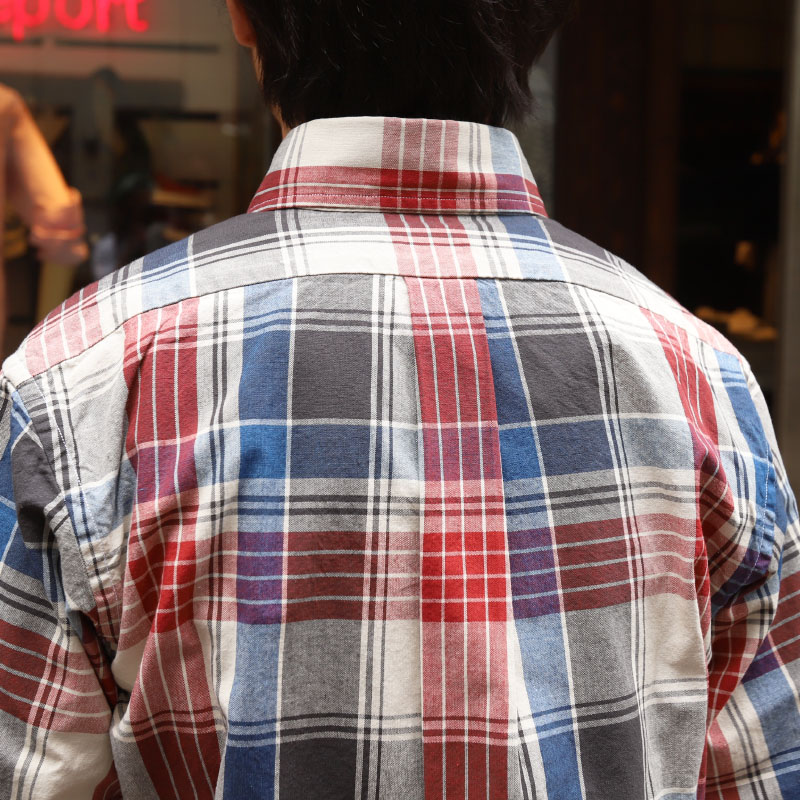 WORKERS Modified BD Shir BigPlaid/������� �ܥ�������󥷥��  �礭�ʳʻҼ�