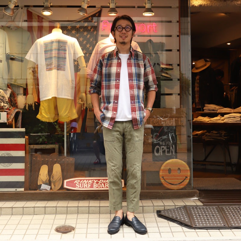 WORKERS Modified BD Shir BigPlaid/������� �ܥ�������󥷥��  �礭�ʳʻҼ�