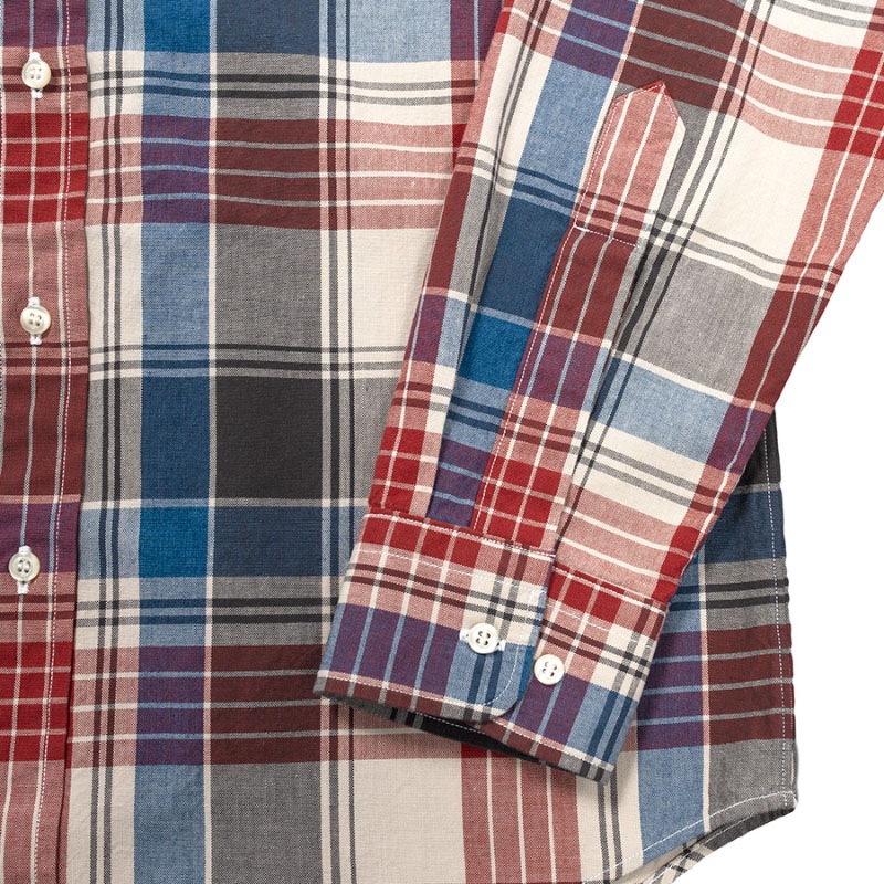 WORKERS Modified BD Shir BigPlaid/������� �ܥ�������󥷥��  �礭�ʳʻҼ�