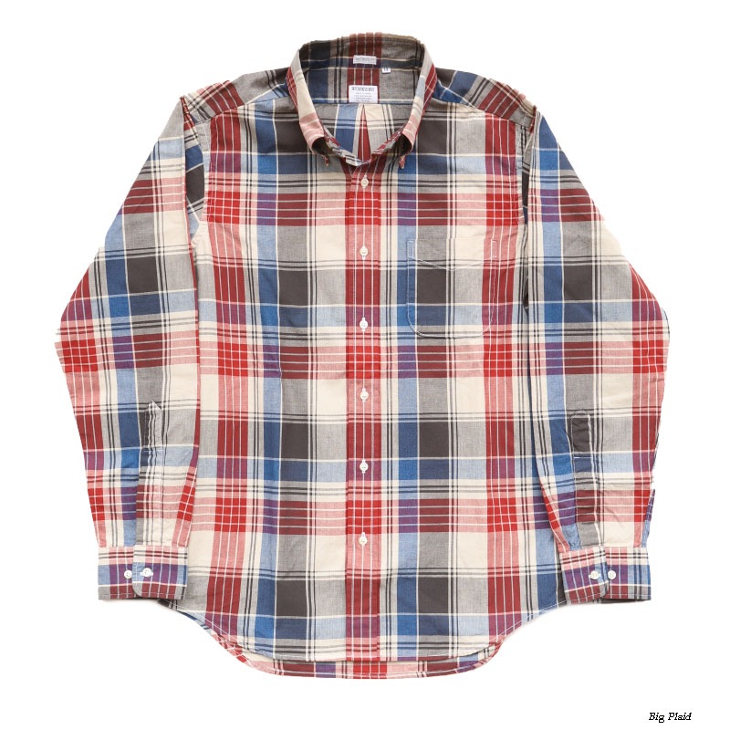 WORKERS Modified BD Shir BigPlaid/������� �ܥ�������󥷥��  �礭�ʳʻҼ�
