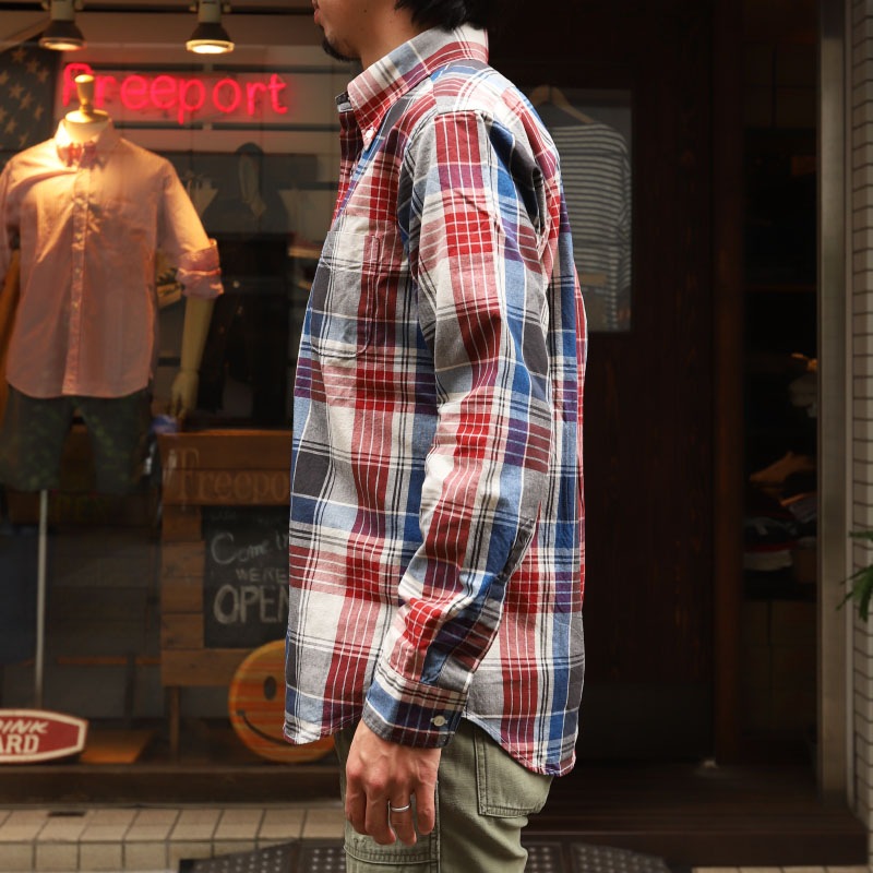 WORKERS Modified BD Shir BigPlaid/������� �ܥ�������󥷥��  �礭�ʳʻҼ�