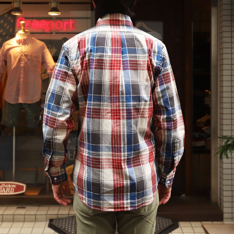 WORKERS Modified BD Shir BigPlaid/������� �ܥ�������󥷥��  �礭�ʳʻҼ�