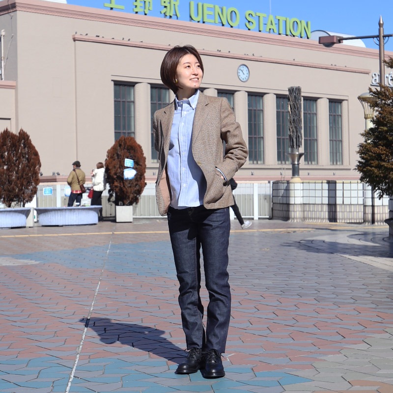 caqu/�����奦 modern pencil denim