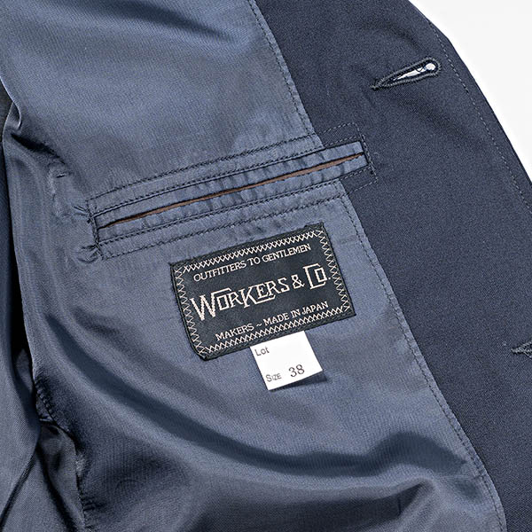 WORKERS/�������  Moonglow Blazer, Combat Wool Tropical, Navy