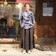 SOUTIENCOL/���ƥ����󥳥� RE-MAKE POLO CANCLINI LINEN BLUE CHECK ��ᥤ���ݥ�