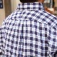 SOUTIENCOL/���ƥ����󥳥� RE-MAKE POLO CANCLINI LINEN BLUE CHECK ��ᥤ���ݥ�