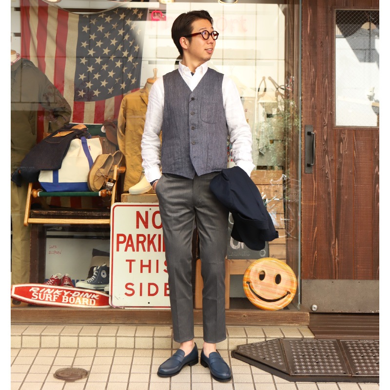 Nigel Cabourn/ʥ륱ܥ HOSPITAL VEST CHAMBRAY