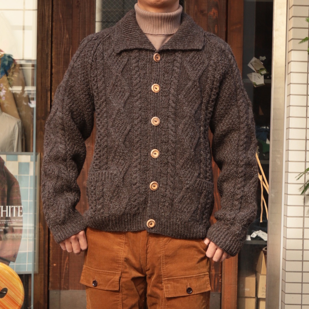 BLACK SHEEP Aran knitting Cardiganの通販｜Freeport 上野御徒町店