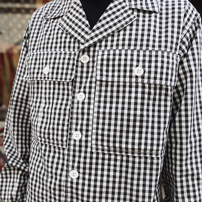 WORKERS/ M-43 Shirt Jacket, Black Gingham