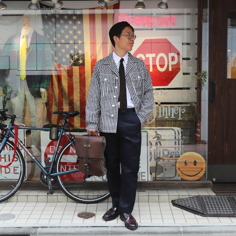 WORKERS/ M-43 Shirt Jacket, Black Gingham
