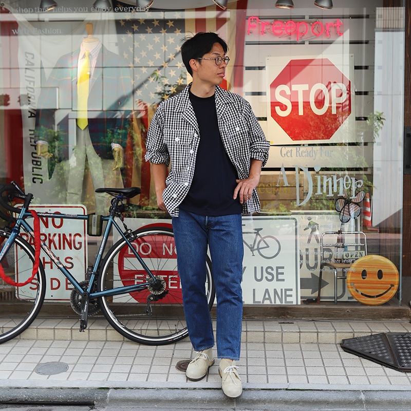 WORKERS/ M-43 Shirt Jacket, Black Gingham