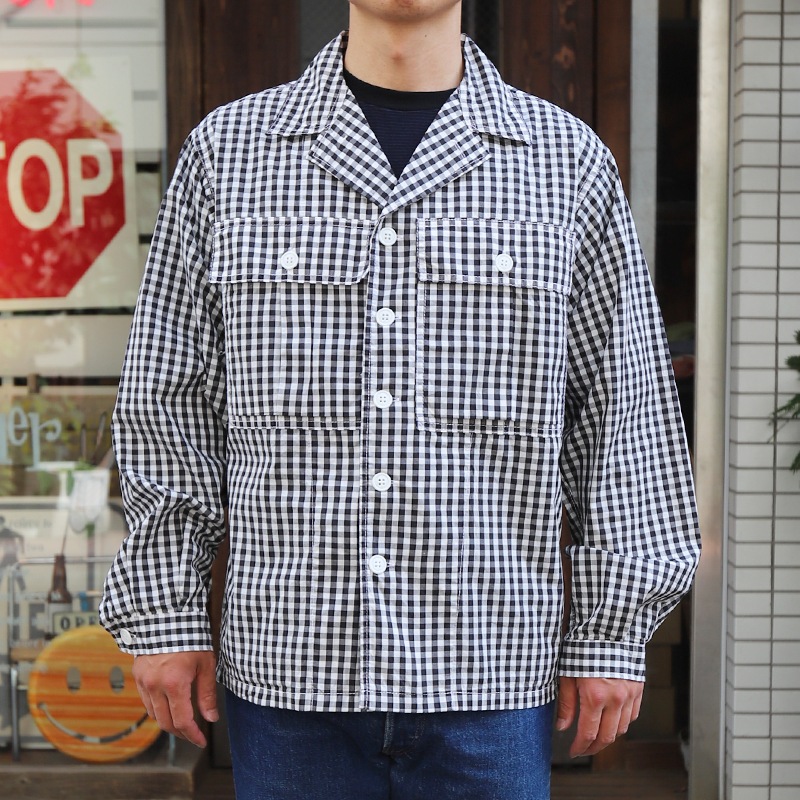 WORKERS/ M-43 Shirt Jacket, Black Gingham