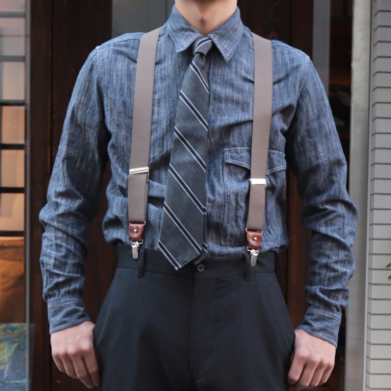 ALBERT THURSTON����С��ȥ������ȥ� 35ELAST 2in1 Braces (�֥쥤������) LightBrown