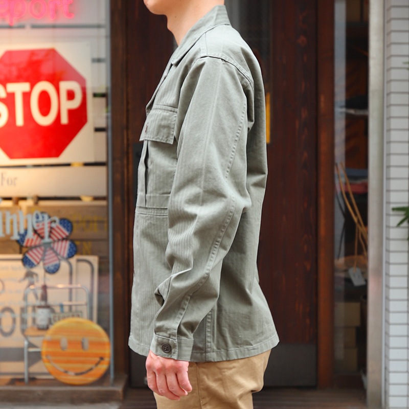 WORKERS/������� M-43 Shirt Jacket, Herringbone OD