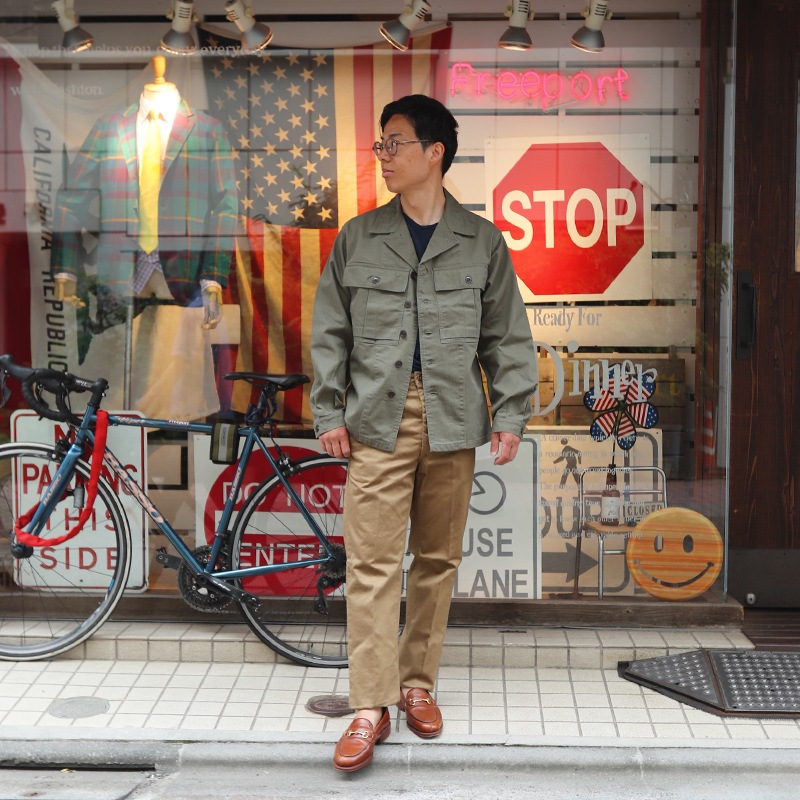 WORKERS/������� M-43 Shirt Jacket, Herringbone OD