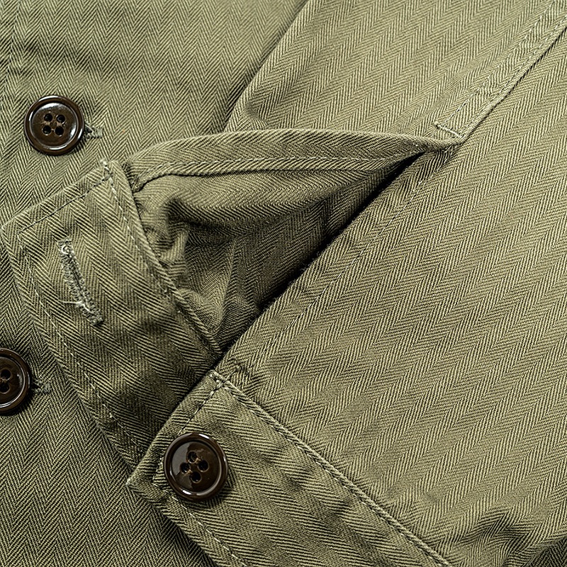 WORKERS/������� M-43 Shirt Jacket, Herringbone OD