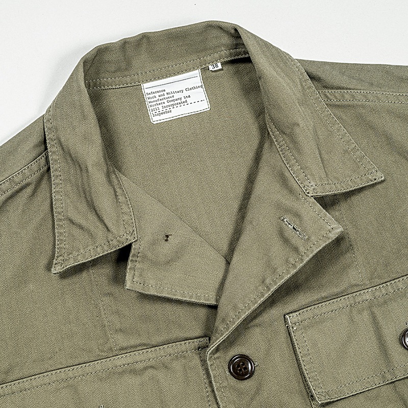 WORKERS/������� M-43 Shirt Jacket, Herringbone OD