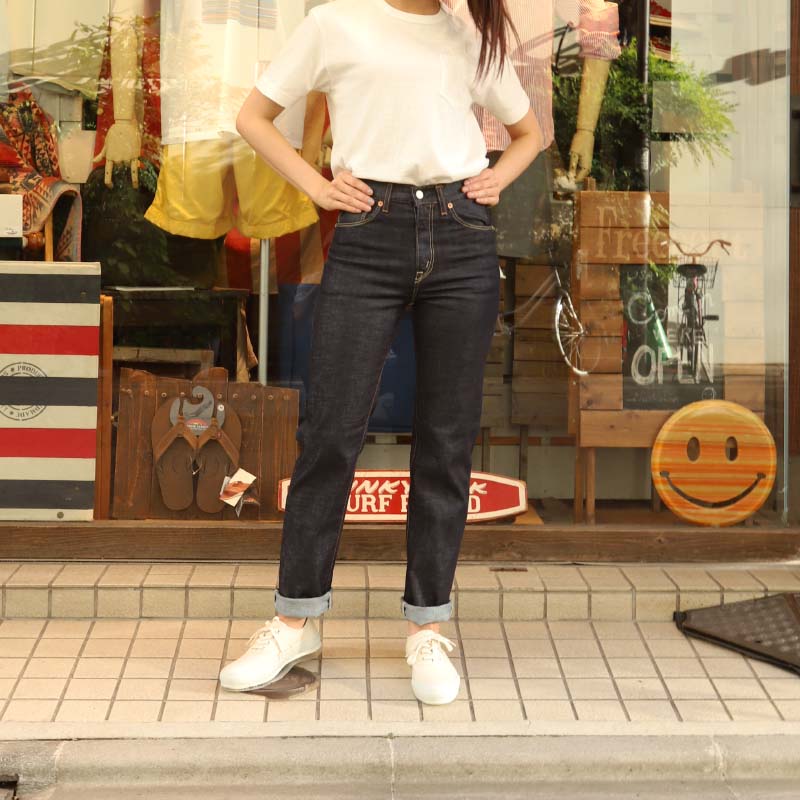 caqu/�����奦 modern straight denim 04702