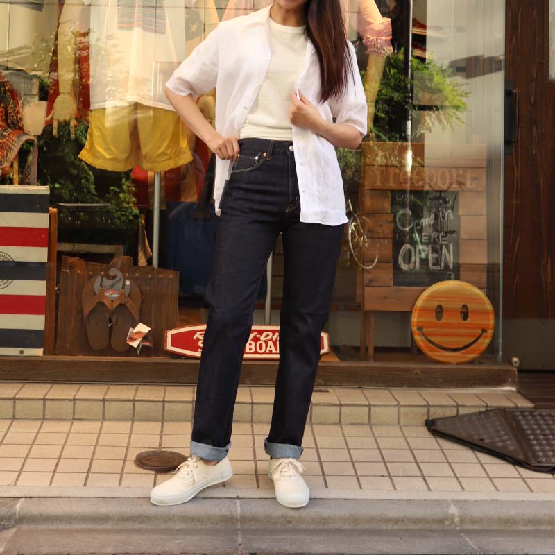 caqu/�����奦 modern straight denim 04702