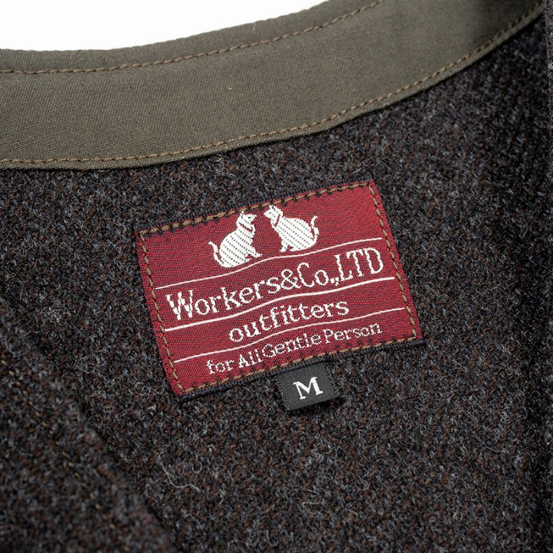 WORKERS/ W&G Vest HerringboneTweed