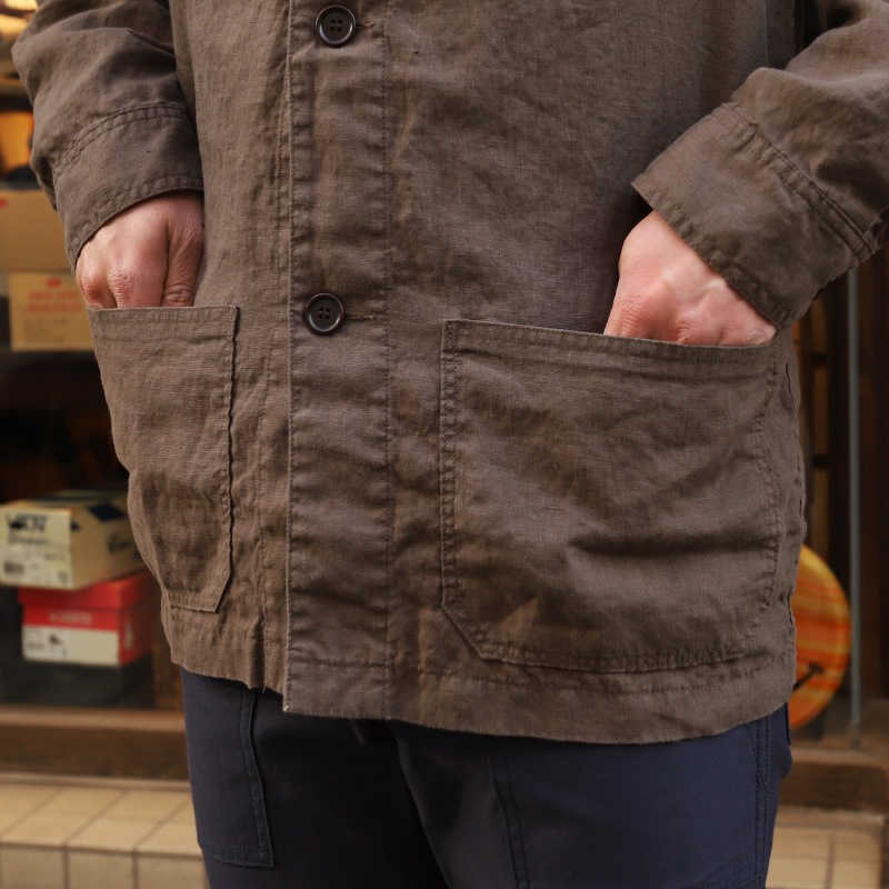 WORKERS/������� Relax Jacket BrownLinen