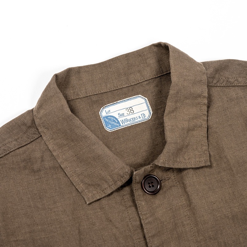 WORKERS/������� Relax Jacket BrownLinen