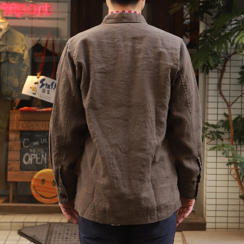 WORKERS/������� Relax Jacket BrownLinen