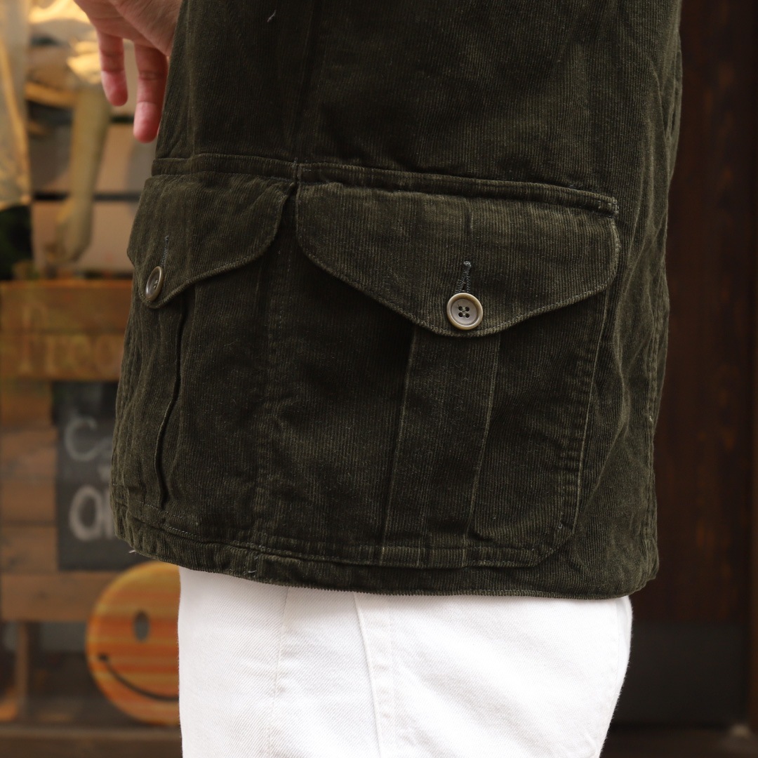 WORKERS Cruiser Vest Corduroy Olive/������� ���롼�����٥��� �����ǥ�������꡼��