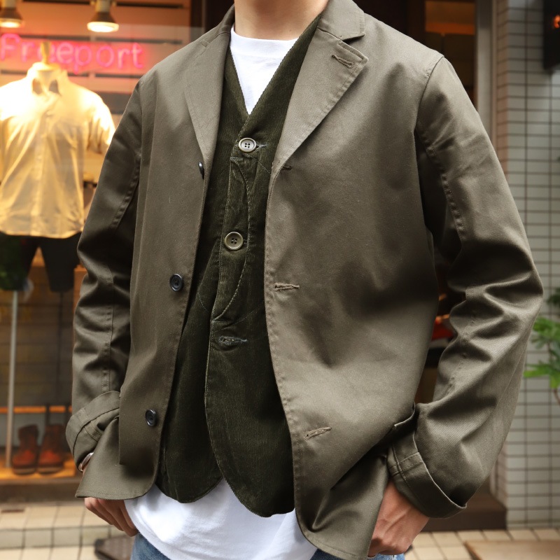 WORKERS Cruiser Vest Corduroy Olive/������� ���롼�����٥��� �����ǥ�������꡼��