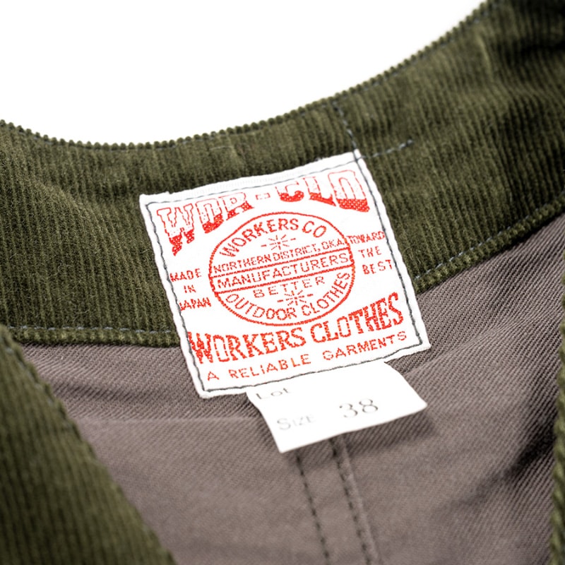WORKERS Cruiser Vest Corduroy Olive/������� ���롼�����٥��� �����ǥ�������꡼��