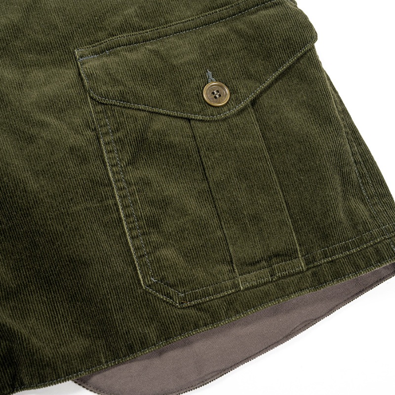 WORKERS Cruiser Vest Corduroy Olive/������� ���롼�����٥��� �����ǥ�������꡼��