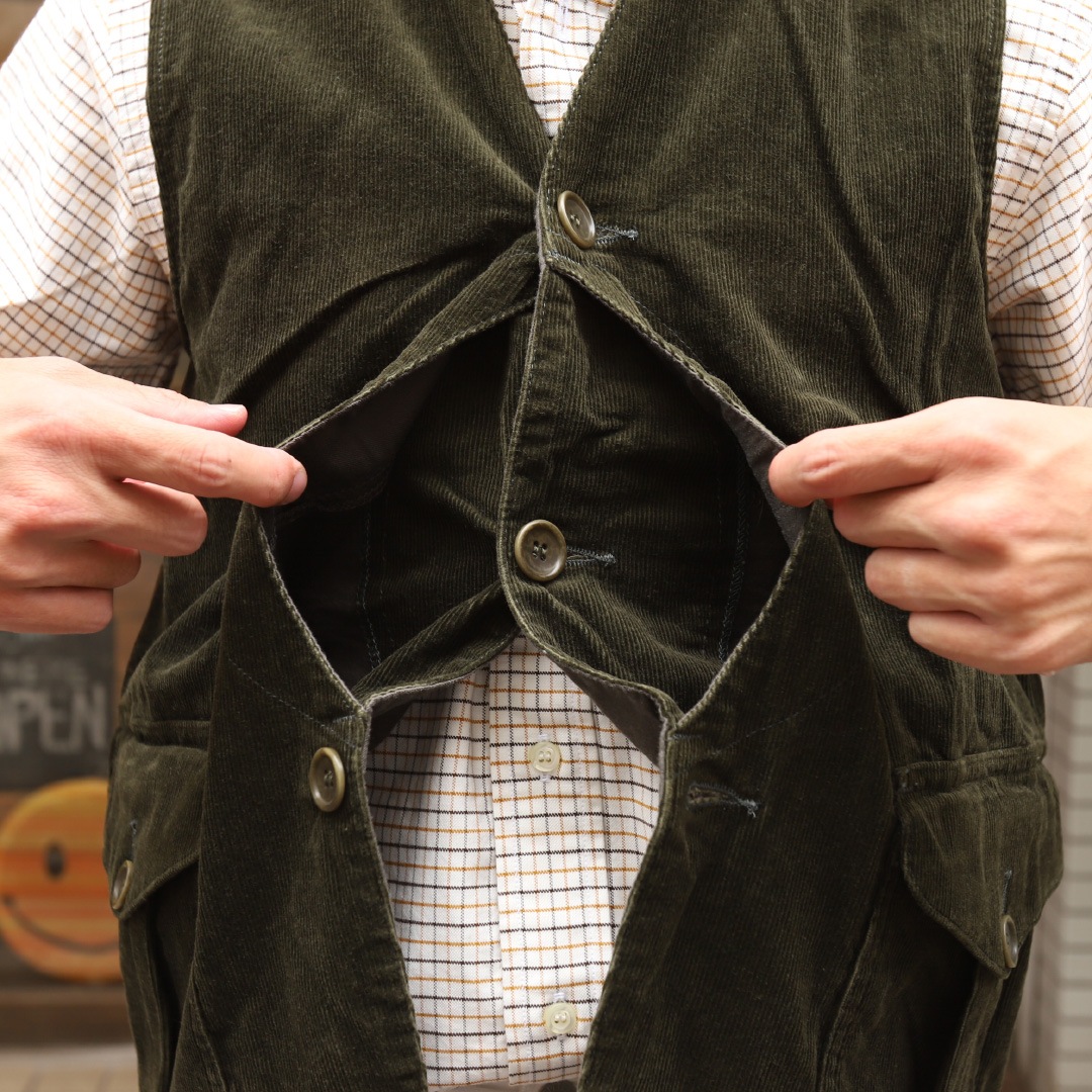 WORKERS Cruiser Vest Corduroy Olive/������� ���롼�����٥��� �����ǥ�������꡼��