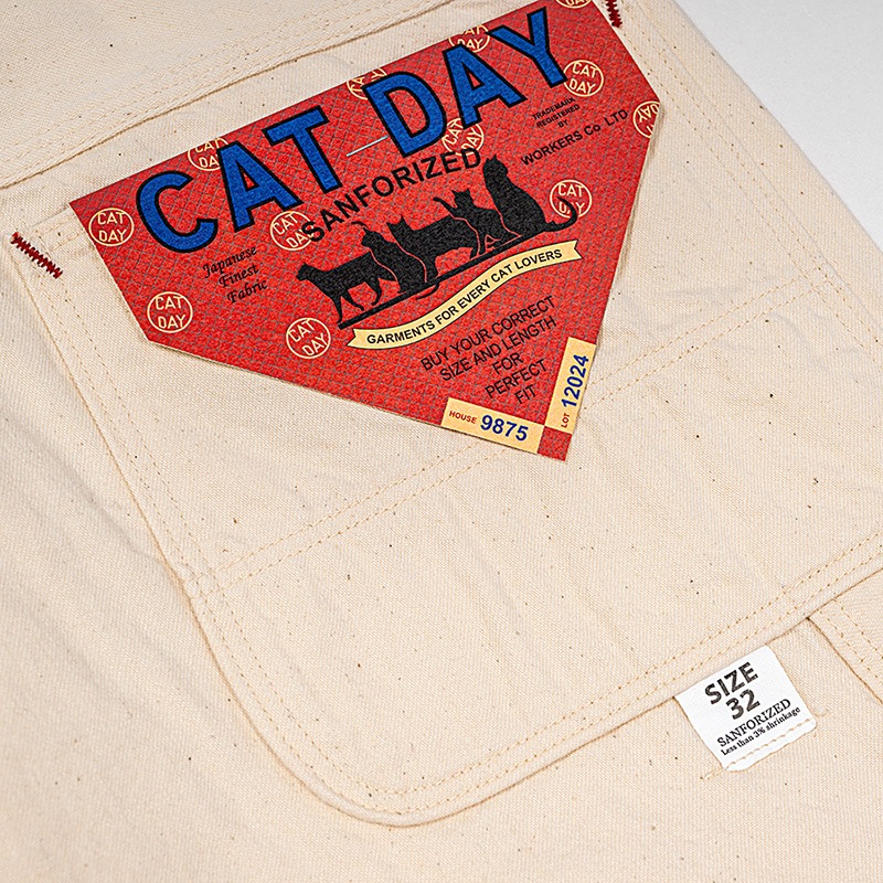WORKERS/�������  CAT DAY Painter Pants10 oz White Denim