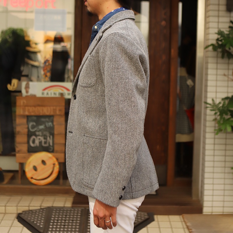 WORKERS/ Maple Leaf Jacket Wool Cotton Serge Grey