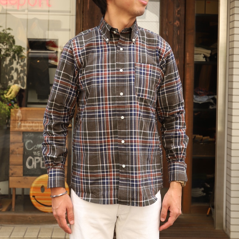 SOUTIENCOL IVY LEAGUE OLIVE CHECK 212006/���ƥ����󥳥� �����ӡ��꡼��