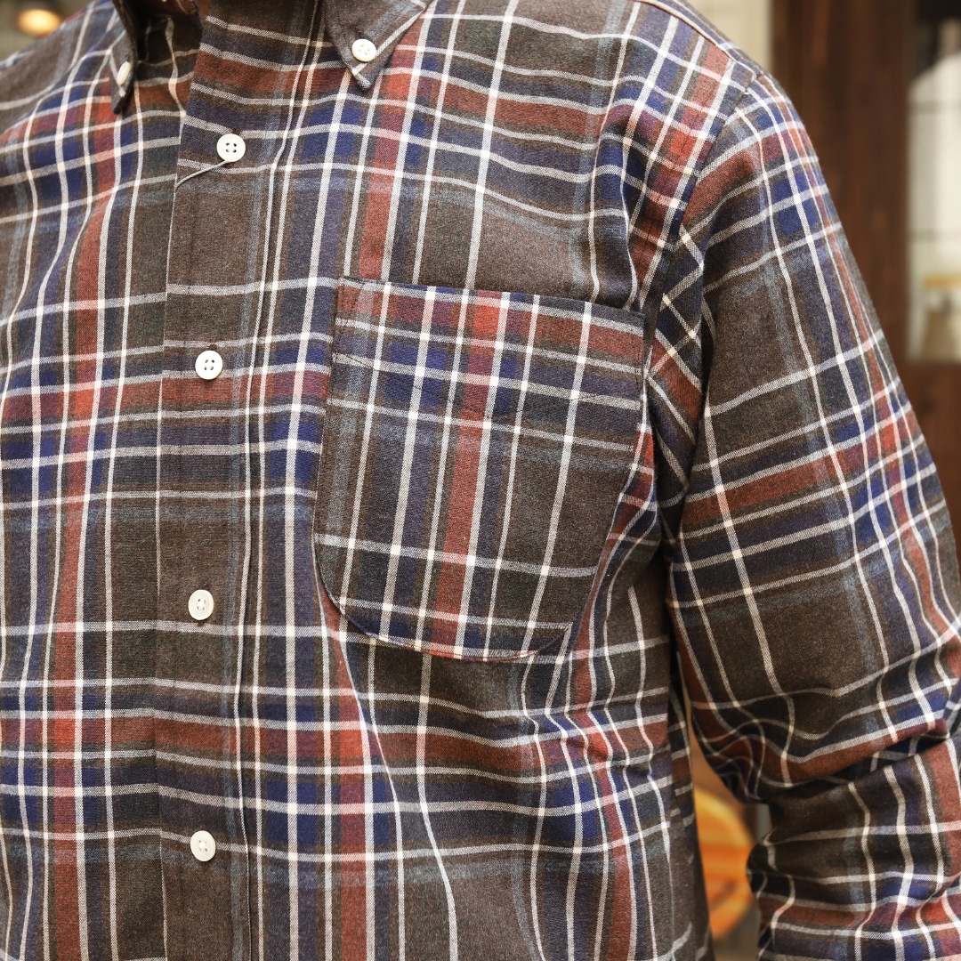 SOUTIENCOL IVY LEAGUE OLIVE CHECK 212006/���ƥ����󥳥� �����ӡ��꡼��