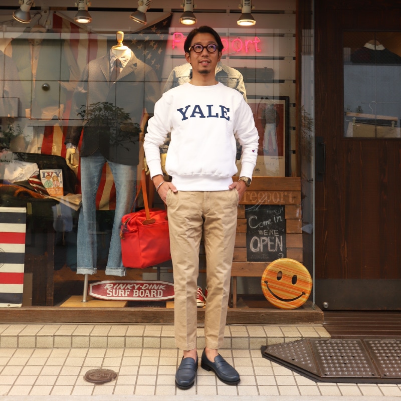 CHAMPION/ԥ REVERSE WEAVE CREW SWEAT YALE С made in USA