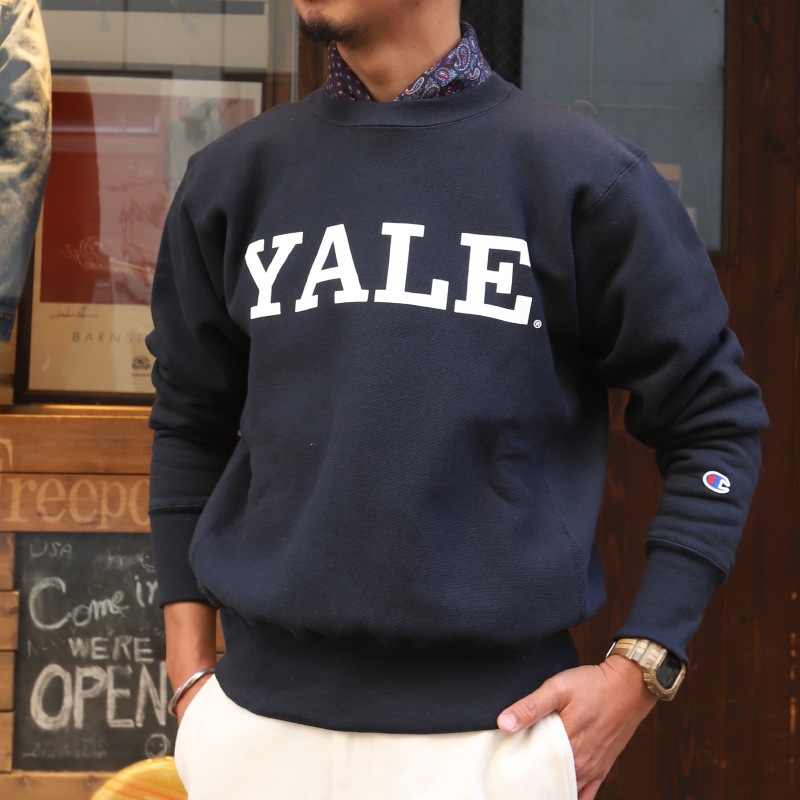 CHAMPION/ԥ REVERSE WEAVE CREW SWEAT YALE С made in USA