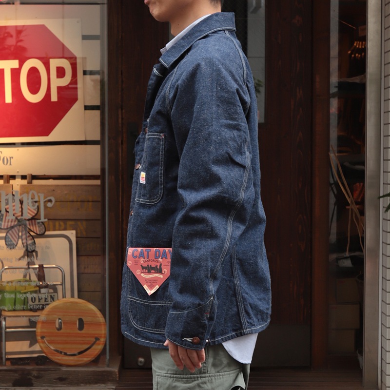 WORKERS/���������CAT DAY Coverall, 9.5 oz Indigo Denim