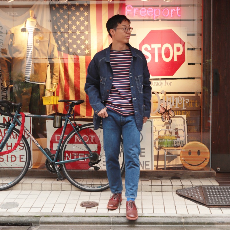 WORKERS/���������CAT DAY Coverall, 9.5 oz Indigo Denim