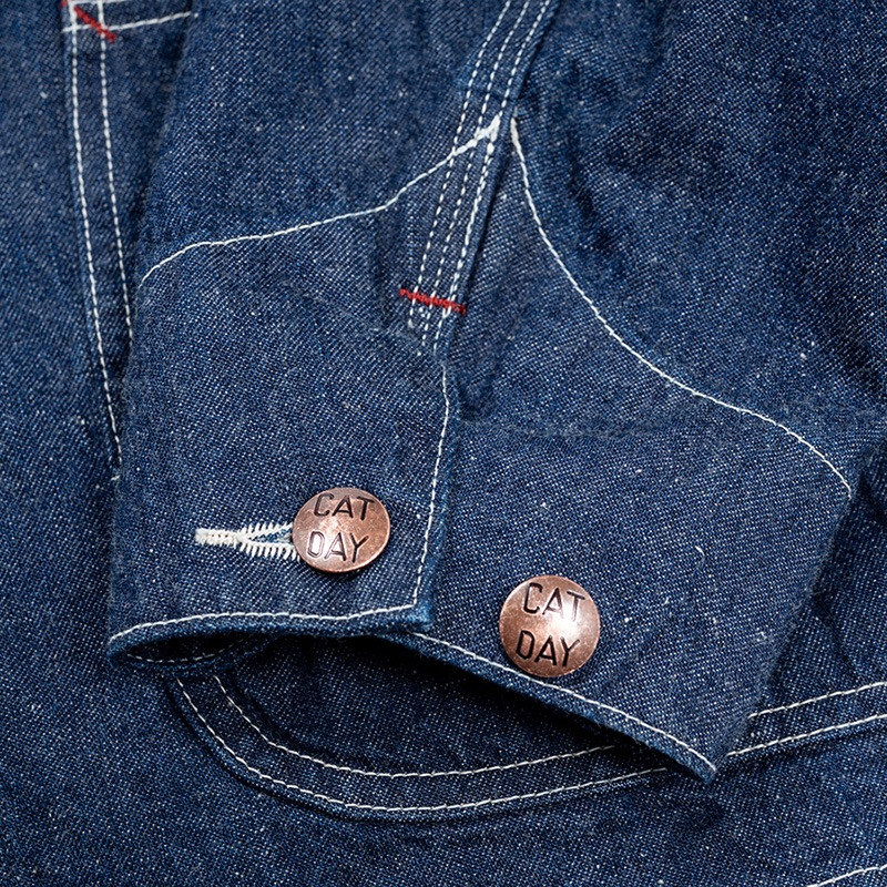 WORKERS/���������CAT DAY Coverall, 9.5 oz Indigo Denim