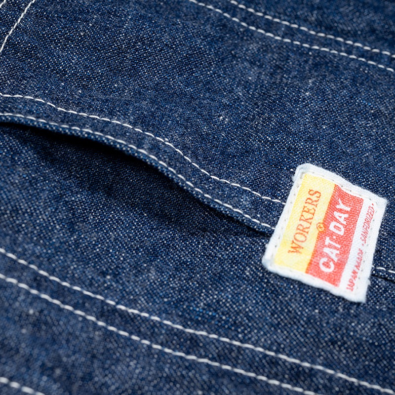 WORKERS/���������CAT DAY Coverall, 9.5 oz Indigo Denim