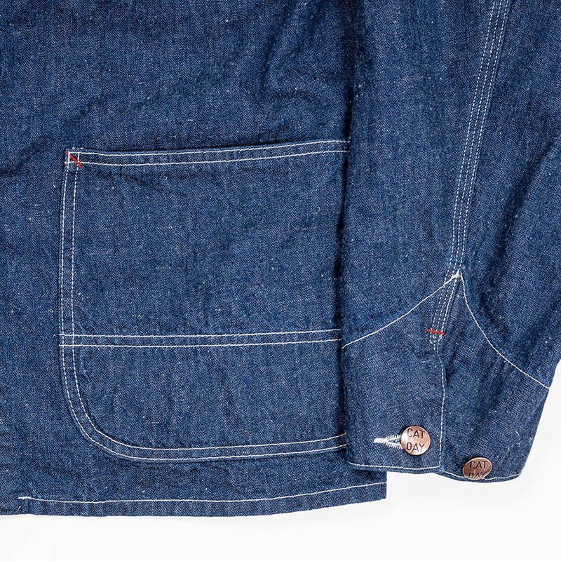 WORKERS/���������CAT DAY Coverall, 9.5 oz Indigo Denim